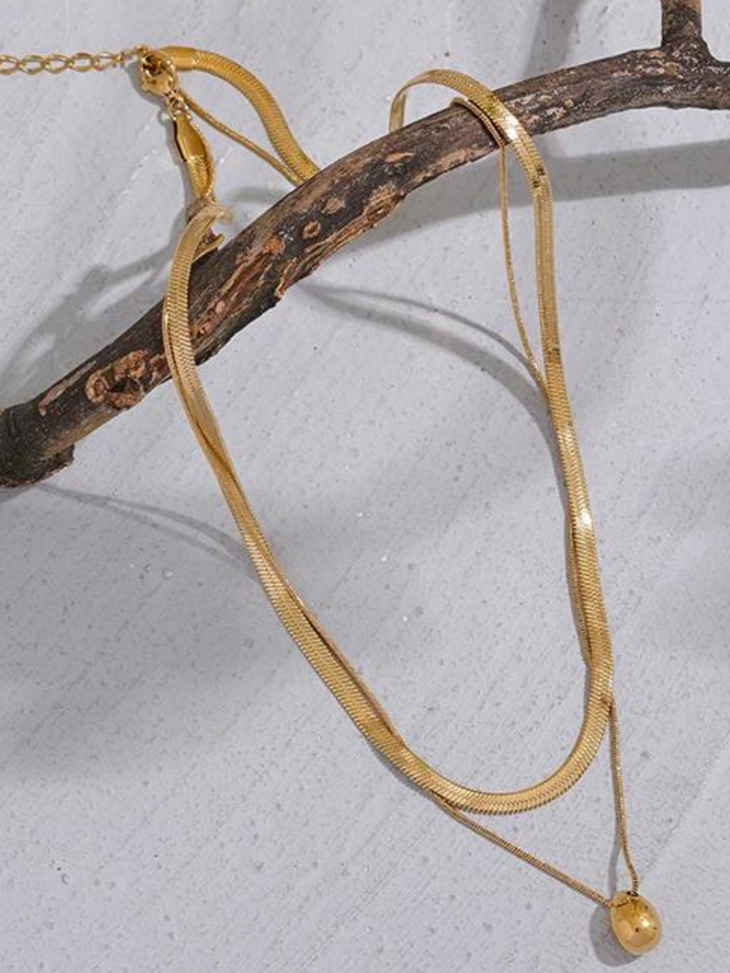 Layered Gold Chain Necklace