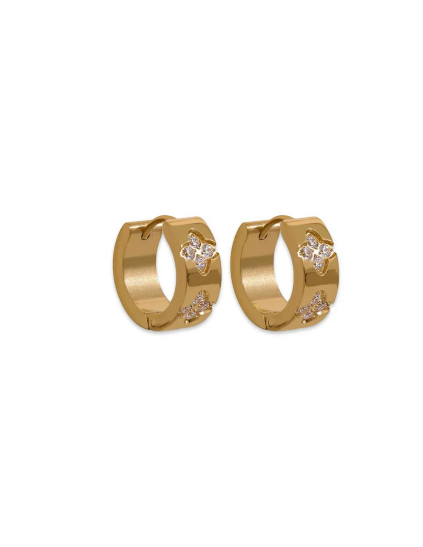 Dahlia Hoop Earrings