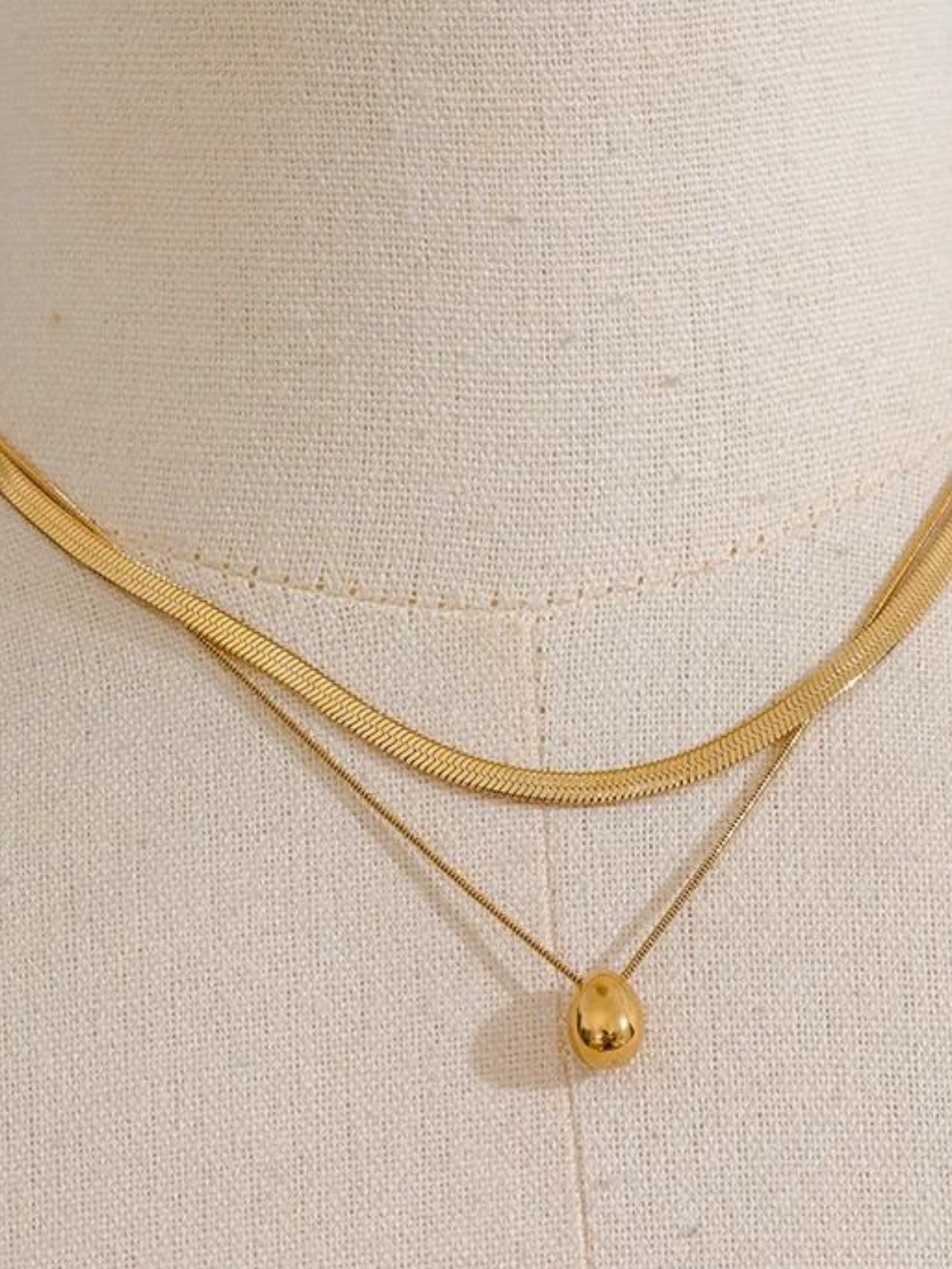 Layered Gold Chain Necklace