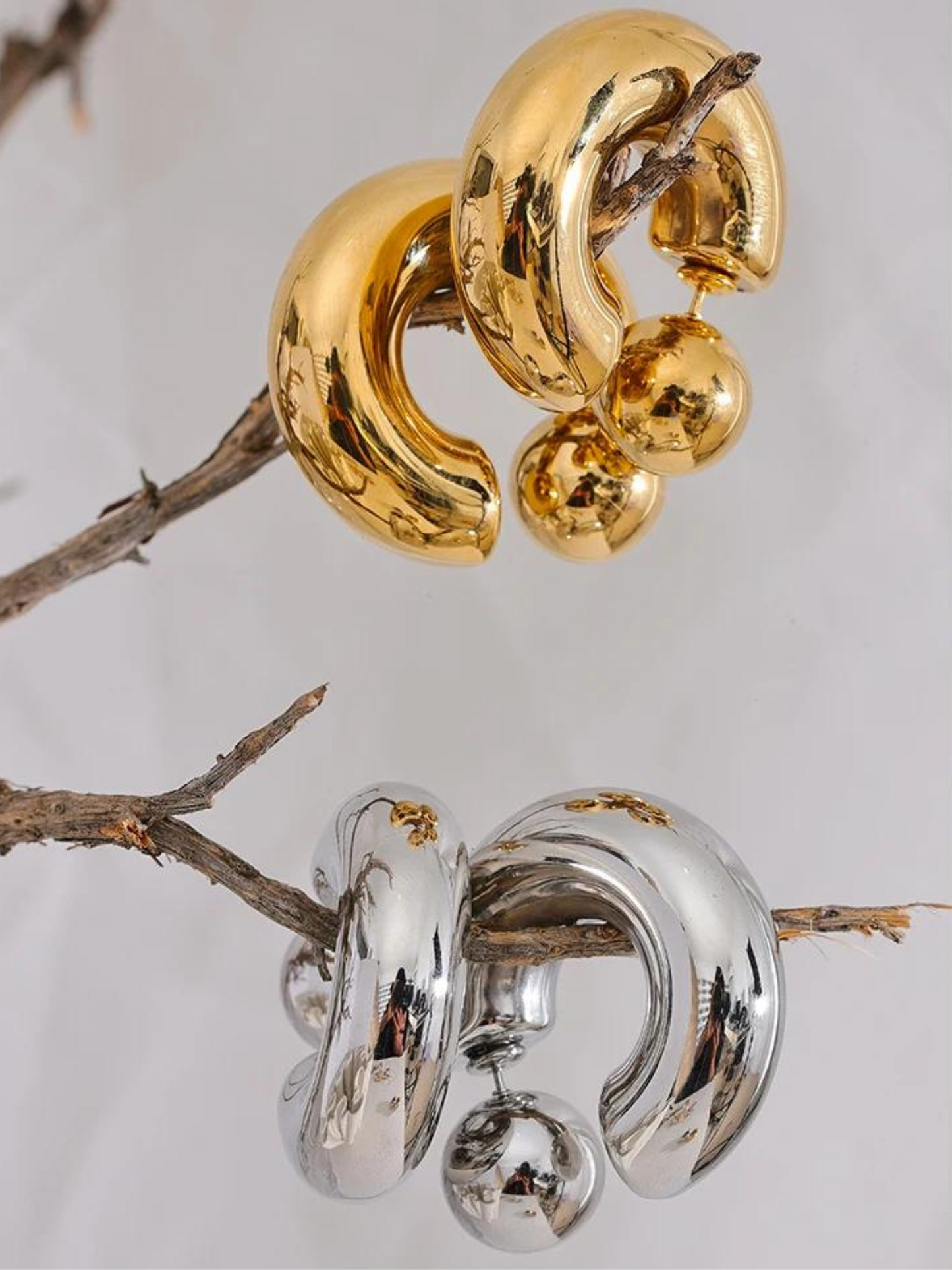 Chunky Tube Earrings