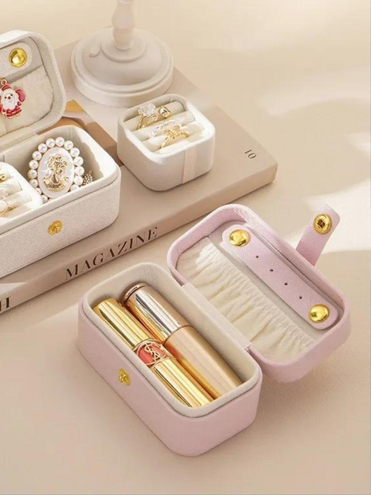 Pink Super Mini Portable Jewelry Box