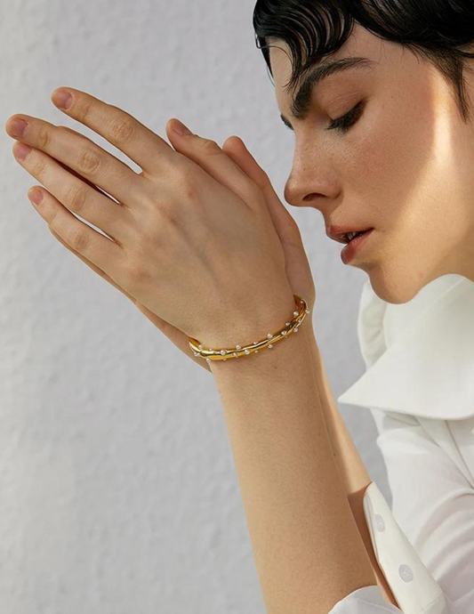 Ocean Gem Cuff Bangle