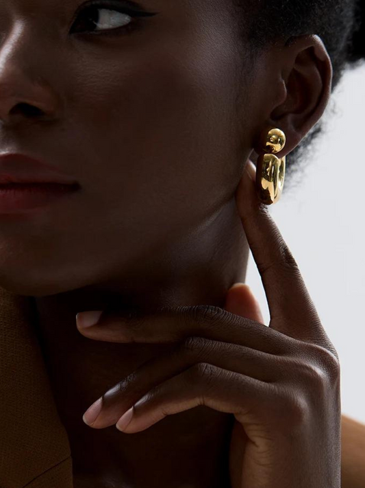 Chunky Tube Earrings