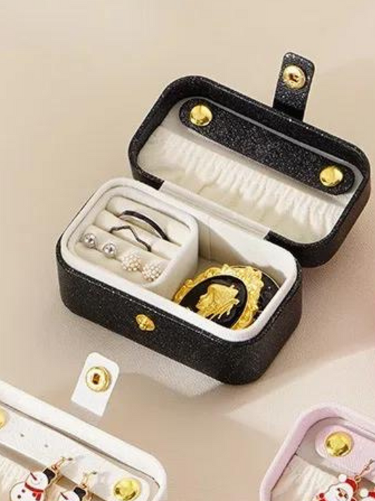 Black Super Mini Portable Jewelry Box