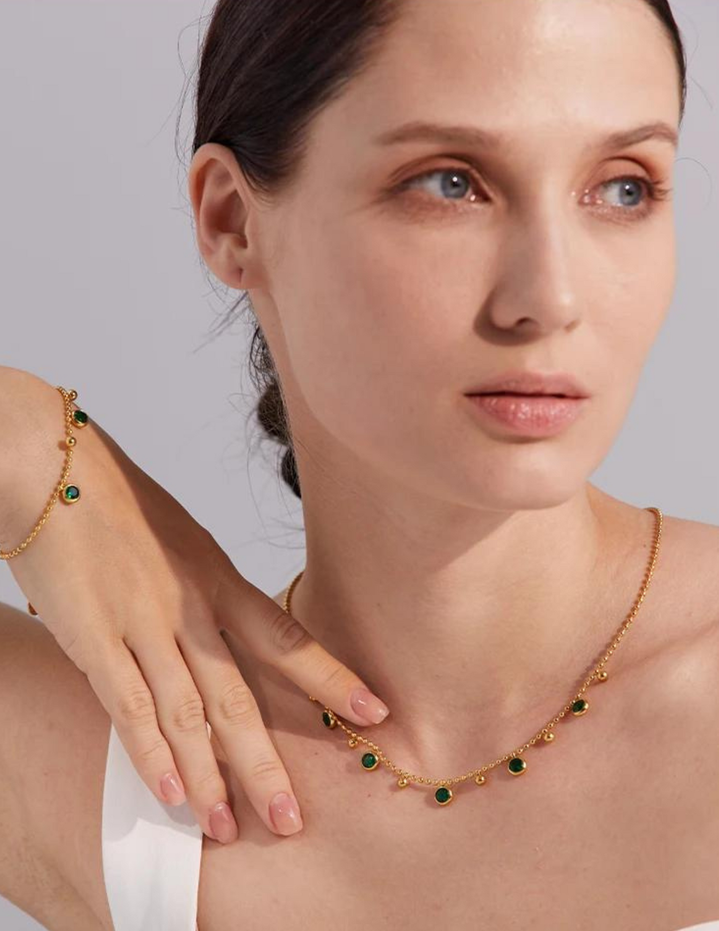 Elmas Chain and Bracelet